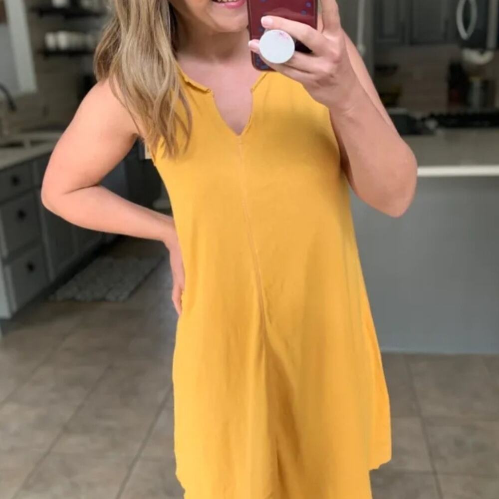 Universal Threads Yellow Sleeveless Women's Mini Dress Sz.S #1541
